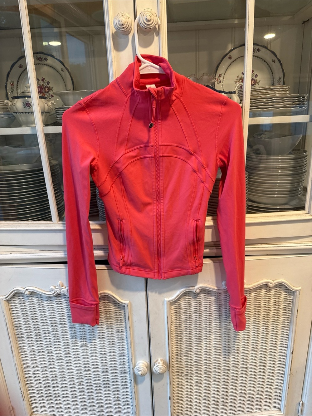 lululemon athletica Coral Pink Zip-Up Athletic Jacket